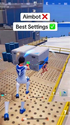 Best Aimbot Settings to hit every shot in Fortnite (PS5, PS4, XBOX, PC, SWITCH) ✅ #fortnite #shorts