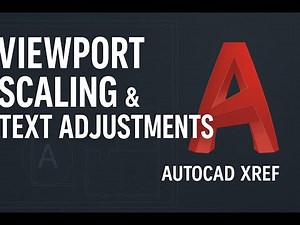 "Viewport Scaling & Text Adjustments — AutoCAD XRef Explained"