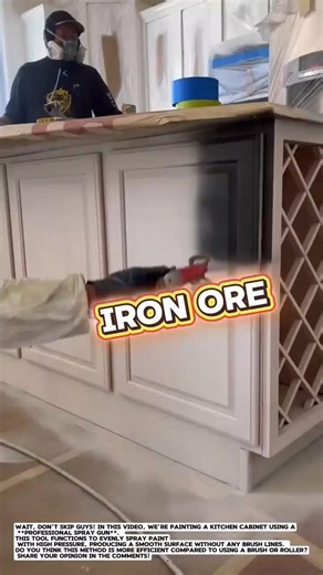 Cabinet Painting Technique Using Spray Gun — Smooth Finish & Faster Result Without Brush Marks!.