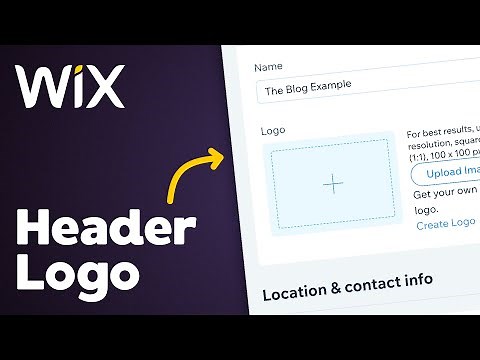How to Add Logo to Header on Wix