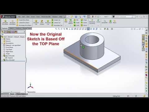 Change SolidWorks Sketch Plane Orientation