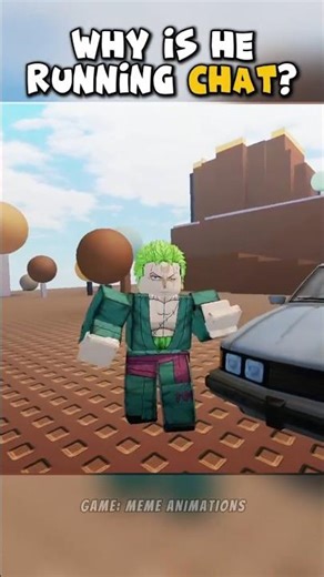 Why is Luffy running from zoro?! #roblox #robloxedit #robloxshorts #fyp #zoro #luffy #memes