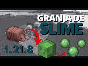 🔥 Cómo hacer una GRANJA DE SLIMES en Minecraft 1.21.8 💚 ¡Bolitas infinitas y XP fácil!