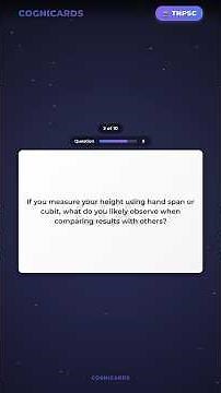 Class 6 Science Chapter 1 (Measurements) for TNPSC - Quick‑Revise Flashcards