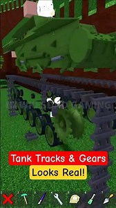 Roblox Build a Boat for Treasure Tank Tracks & Gears looks Real! #babft #roblox