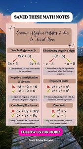 523K views · 2.3K reactions | Algebra Math Notes | Math Tricks Tutorial | Facebook