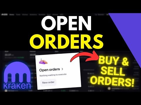 Kraken - How To Open Orders (Buy & Sell Orders Tutorial)