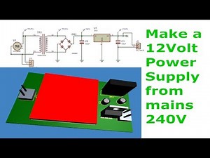 How to Make a 12V Power Supply on Proteus