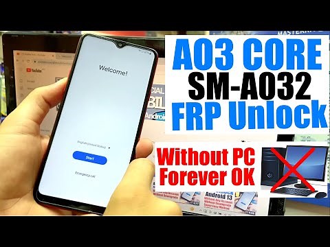 Samsung A03 Core (SM-A032F) Frp Bypass Android 11/12 | Samsung A03 Google Account Unlock Without Pc