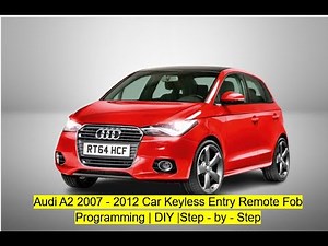 Audi A2 2007-2012 Key Fob Reprogramming Car Key Programming |DIY| Step-by-Step