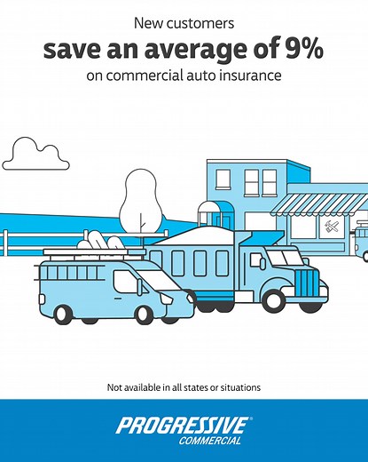 Get Snapshot ProView®. New customers could drive away with an average savings of 9% on their commercial auto insurance. | Progressive Small Business Insurance | Facebook