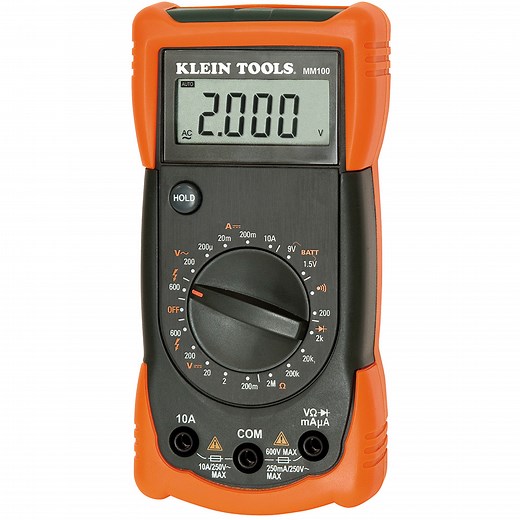 Manual Ranging Multimeter - MM100 | Klein Tools
