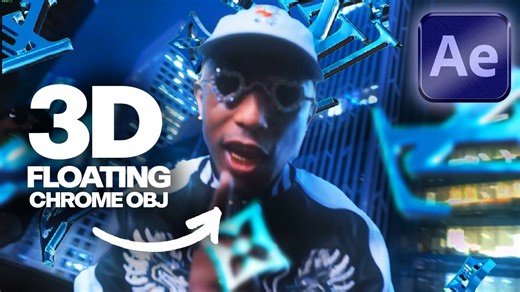 How to create 3D chrome floating objects in After Effects | Element 3D tutorial