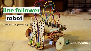 How to Build a Robot Line Follower without a Controller - Learn Robotics