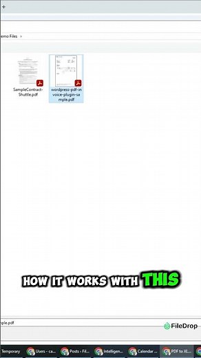 Convert PDF To Excel Conversion with FileDrop