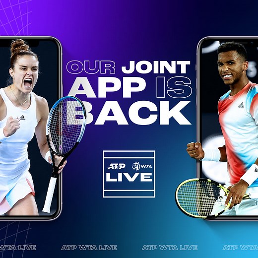 The official app for tennis is HERE 📲 ATP WTA Live brings you closer to the game than ever before, featuring real-time updates, scores and stats, and behind-the-scenes content from both Tours. Download here: https://www.wtatennis.com/apps | WTA