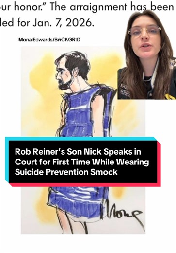#NickReiner, who is charged with murdering his parents, #RobReiner and #MicheleSingerReiner, spoke for the first time during his court appearance on Wednesday, Dec. 17. @backgrid
