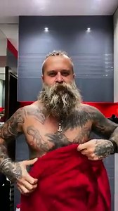 18M views · 113K reactions | My beard routine my shower my red towel and @thebeardstruggle Check’em (code “pavel” 20% off) https://www.thebeardstruggle.com/?rfsn=3220975.69a0dc&utm_source=refersion&utm_medium=affiliate&utm_campaign=3220975.69a0dc | Pavel Ladziak | Facebook