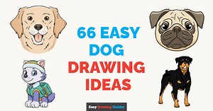 66 Easy Dog Drawing Tutorials
