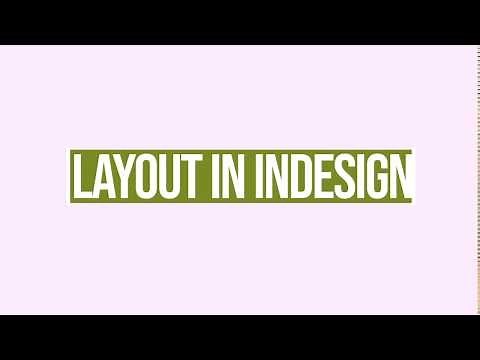 Report Layout with InDesign