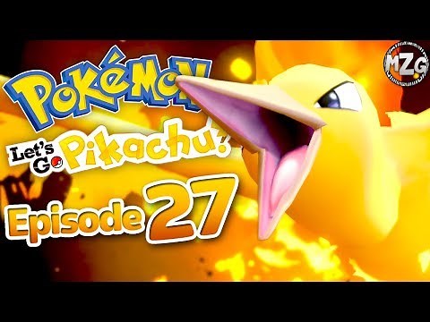Pokemon Let's Go Pikachu & Eevee Gameplay Walkthrough - Episode 27 - Catching Legendary Moltres!