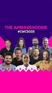 399K views · 10K reactions | Cricket legends from around the globe have joined as ICC ambassadors for #CWC23 with Sachin Tendulkar revealed as the Global Ambassador for the Men’s ICC Cricket World Cup in India  | ICC - International Cricket Council | Facebook