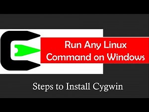 Run Linux Command on Windows using Cygwin