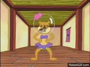 Sandy Cheeks Muscle Growth on Make a GIF