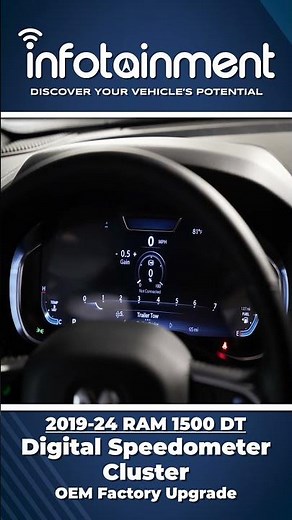 2019-24 Ram 1500 12-inch Full Digital Speedometer Upgrade - Infotainment.com