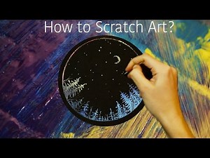 Scratch Art. How to make scratch art at home.