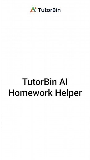 Struggling with Assignments?Try TutorBin AI homework helper and see the difference.