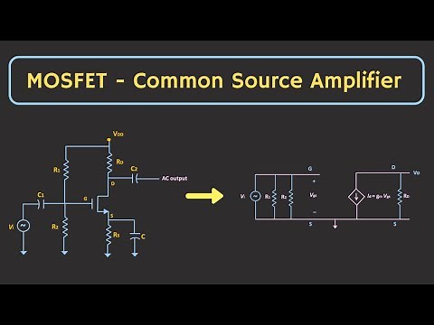 MOSFET Common Source Amplifier - Small Signal Analysis ( Voltage Divider Bias )