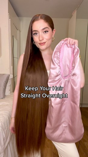 The bonnet that keeps your hair straight overnight 💗☁️✨ Avoid further heat damage by wearing this silky satin sleeping bonnet at night. Great for keeping any hairstyles in place! #hairtok #haircare #haircareroutine #haircaretips #hairtips #hairtutorial #healthyhair #rapunzel #thickhair #bighair #redhead #hairgoals #longhair #fyp #straighthair #naturalhair #hairstyles #bonnet #sleepingbeauty #redhair #hairproducts
