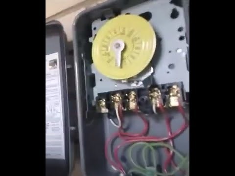 installing a pool pump motor timer, Intermatic T104R