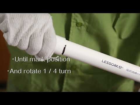 How to connect PVC conduit with glue | LESSO