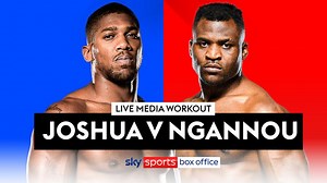 Joshua vs Ngannou: Watch a free live stream as fighters showcase their boxing skills in the media workout