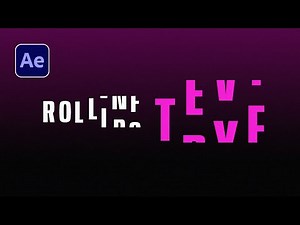 The Fastest Way to Create a Rolling Text Animation. After Effects Tutorial