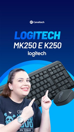O Combo MK250 da Logitech une praticidade e sustentabilidade. 🌱✨ 💡 Conexão Bluetooth®, com design compacto e feito com plástico reciclado. 🎨 Escolha sua cor: grafite, branco ou rosa. Conheça também as versões individuais do teclado K250 e mouse M196 👉 Link na bio @logitech_br #MK250 #K250 #Logitech | Canaltech