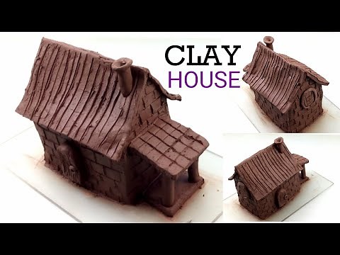 Easy clay house for beginners | Clay modelling tutorial | How to make a clay house | Clay tutorial