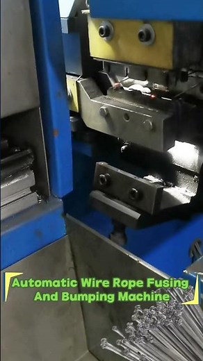 Wire Rope Fittings Fusing Melting Cutting And Bumping Machine