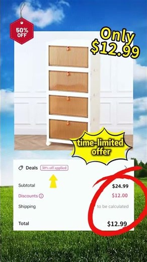 3/4-Tier Stackable Plastic Storage Bins with Lid - Foldable Organizers with Magnetic Doors