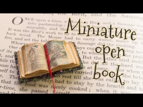 DIY miniature tiny book (step by step tutorial)