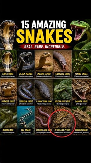 All about snakes-Reticulated python