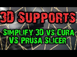 Customizable Supports! Cura Vs Prusa Vs Simplify 3D