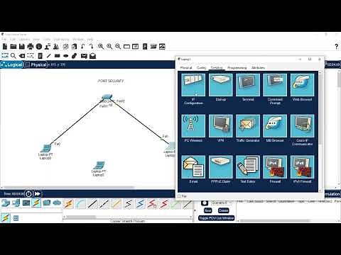 Port Security Configuration on a Cisco Switch in Cisco Packet Tracer