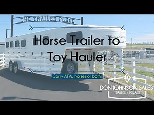 Horse Trailer to Toy Hauler: Travel with Your ATVs, UTV and Horse