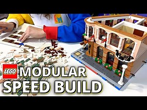 Building the 2022 LEGO Modular (Boutique Hotel 10297) in 4 Minutes