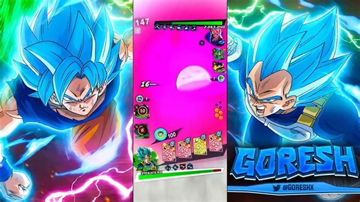 (Dragon Ball Legends)somethin’ somethin’ blue saiyans with no limits idk
