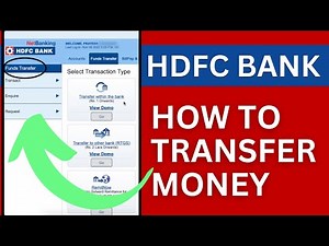 How to Transfer Money Through HDFC Net Banking