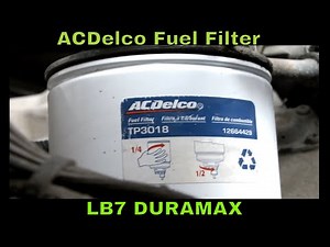 Easy Fuel Filter Swap on LB7 Duramax with ACDelco TP3018 Professional